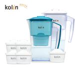 Kolin 歌林 2.5L濾水壺(內含四重濾芯*1)+五重淨垢濾芯4入(共1壺5芯/適用Brita), , large