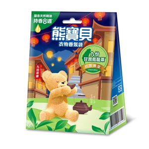 熊寶貝衣物香氛袋-九份甘潤烏龍茶