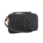 TORY BURCH Miller 附提把拉鍊卡片夾/零錢包/黑色, , large
