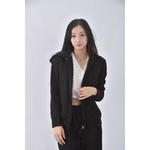 (S) 【國泰航空永續合作】uniqlo內刷毛黑色外套二手衣