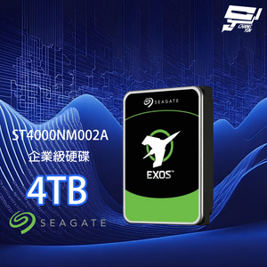 昌運監視器 Seagate希捷 EXOS SATA (ST4000NM002A) 4TB 3.5吋 企業級硬碟 新型號(ST4000NM024B)