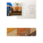 【Y HOUSE】Wooden cabinet, chest of drawers, sideboard, log style, wood color, storage cabinet - 8 drawers, , large