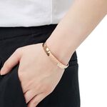 【ULOO】Flash 幾何美學不鏽鋼手環-玫瑰金 UB2000630, , large