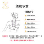 【CF鑽飾】項鍊 天然淡水珍珠X莫桑鑽《結愛》7.5mmx5分, , large