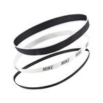 NIKE 混搭式髮帶 3入 健身 訓練 跑步 戶外 運動髮帶 髮圈 時尚 多色 彈性 舒適 矽膠條 防滑 止滑 黑白, , large