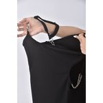 (S) 【安于晴Charlene私服】質感吊帶無袖黑色洋裝二手衣, , large