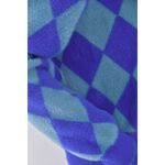 (S) pazzo棉質棋盤格開衫藍色外套二手衣, , large