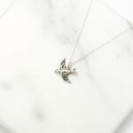 【Angel & Me】展翅 飛翔 小鳥 s925 純銀 項鍊 生日 聖誕節禮物, , large