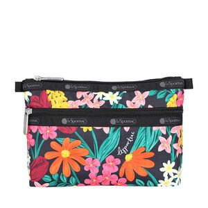 LeSportsac COSMETIC CLUTCH 雙層拉鍊化妝包 - 繽紛花園