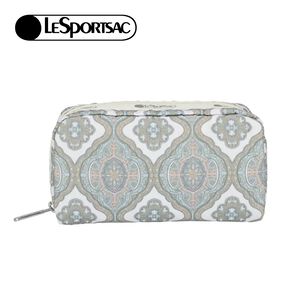 |快速出貨|Lesportsac Rectangular Cosmetic 長形化妝包/ 大馬士革窗花