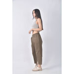 (XL) chica寬版棕色長褲二手衣, , large