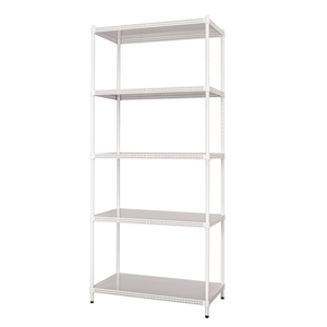 【Y HOUSE】60x45x150cm perforated plate five-layer shelf perforated plate shelf iron rack - paint white