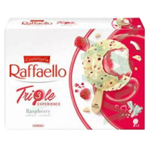 Raffaello Ice cream Triple Raspberry