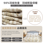 【多利寶寢具】FITNESS_皇爵頂級日本印花雙人羽絨被98%(金色), , large