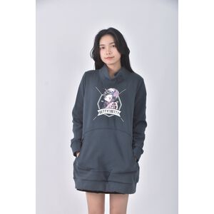 (S) betty boop質感棉質高領綠色長袖上衣二手衣