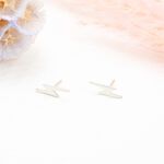 【Angel & Me】力量 閃電 lightning 一對 s925 純銀 耳環 耳夾 情人節 禮物, , large