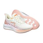 DIADORA迪亞多那 輕羽慢跑鞋 女運動鞋 女鞋 時尚 漸層 飛織 透氣 吸震 減壓 輕量 氣墊乳膠鞋墊 粉桔 粉藍, , large
