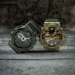 CASIO 卡西歐 G-SHOCK 工業風仿舊金屬雙顯手錶 GM-110VG-1A9, , large