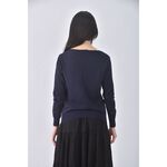 (S) gafworid質感花邊藍色外套二手衣, , large