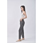 (XS（含）以下) 【里唯私服】jqu高腰丹寧牛仔直筒灰色長褲二手衣, , large