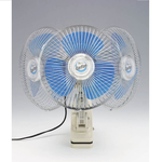 【Da Ji Industry】12V Japanese-Style Car Fan - Clip-On 20CM/8-Inch - Cigarette Lighter Plug CF Series (Car Fan, Da Ji Industry), , large