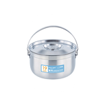 PEARL HORSE 316 Stainless Steel Thick-Base Cooking Pot with Handle – 19cm, , large