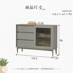 【Hampton 漢汀堡】洛卡克4尺碗盤櫃下座, , large