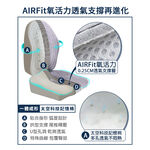 【日本旭川】AIRFit氧活力 人體工學護脊紓壓 椅子坐墊 辦公靠墊 尾椎 舒壓 記憶棉 記憶 電腦椅 透氣坐墊-星空灰, , large