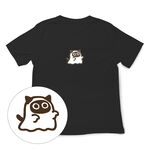 JZ TEE Ghostly Black Cat Graphic Tee, , large