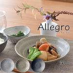 日本製美濃燒 Allegro陶瓷深盤 日式餐盤 義大利麵盤 沙拉盤 湯盤 家用餐具 (灰色), , large