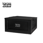 igrass outdoor 摺疊收納箱45L-黑, , large