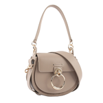 CHLOE' Tess Small Bag 小牛皮拼麂皮肩背/斜背二用包/灰色, , large