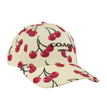 COACH 櫻桃圖案棉質棒球帽 XS/S/白色/紅色, , large