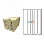 【鶴屋】A4電腦標籤 38x289mm 圓角 5格 1000張入 / 箱(L16200 LX), , large