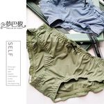 [夢巴黎]  木耳邊冰絲內褲 包臀 冰絲內褲 涼感內褲 抗菌內褲 純棉內褲 無痕內褲 內褲女生 女內褲, , large
