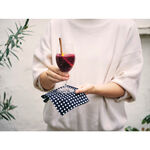 日本選物~ 日本製 KAMAWANU 紅酒/雞尾酒餐巾 全棉 方巾 多功能手巾 手帕 27x27 cm (傘), , large