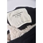 (S) abercrombie fitch內刷毛藍色長袖上衣二手衣, , large