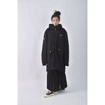 (XL) one boy長版黑色外套二手衣, , large