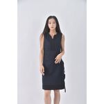 (S) nautica棉質無袖綠色洋裝二手衣, , large
