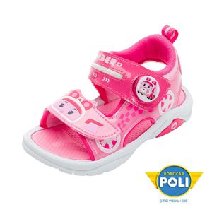 POLI電燈涼鞋-粉紅19cm