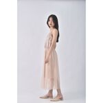 (S) h2o質感吊帶無袖杏色洋裝二手衣, , large