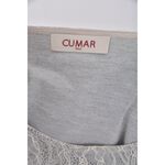 (S) 【依庭私服】cumar質感圓領灰色長袖上衣二手衣, , large