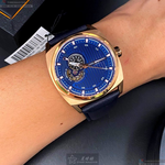 [星晴錶業]GiorgioFedon1919手錶,46mm,GF00009寶藍色錶面玫瑰金錶殼寶藍真皮皮革錶帶款, , large