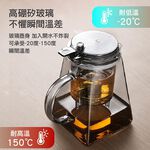 【APEX】高硼矽玻璃飄逸壺1000ml 四方款, , large