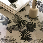 【SOLO歐洲家居】LCW Home 土耳其製 150x200cm 簍空斑馬 桌布 桌巾 防塵布 居家裝飾, , large