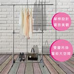 【雙手萬能】單桿雙層伸縮衣架 (可伸縮  雙層吊掛), , large
