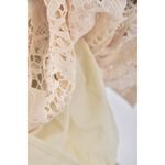 (M) superemelala質感裸空杏色短袖上衣二手衣, , large