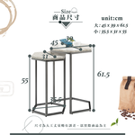 【Hampton 漢汀堡】哈特利六角大理石茶几組-白木紋+香檳, , large