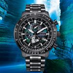 CITIZEN 星辰 100週年限量宇宙幻彩 飛行錶 光動能電波手錶 BY3005-56E, , large