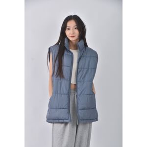 (L) gap質感背心藍色外套二手衣